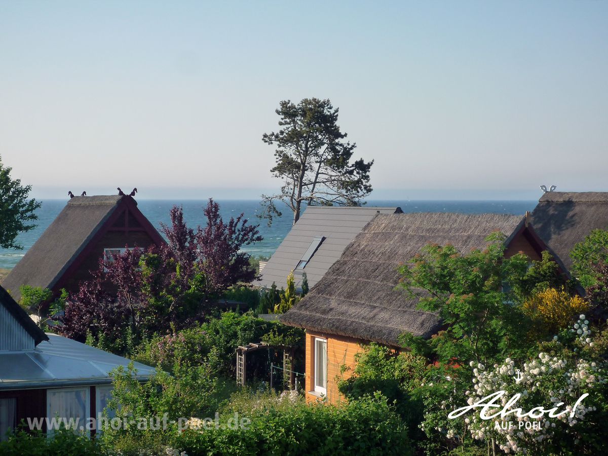 Der Blick auf die Ostsee vom Treppenhaus